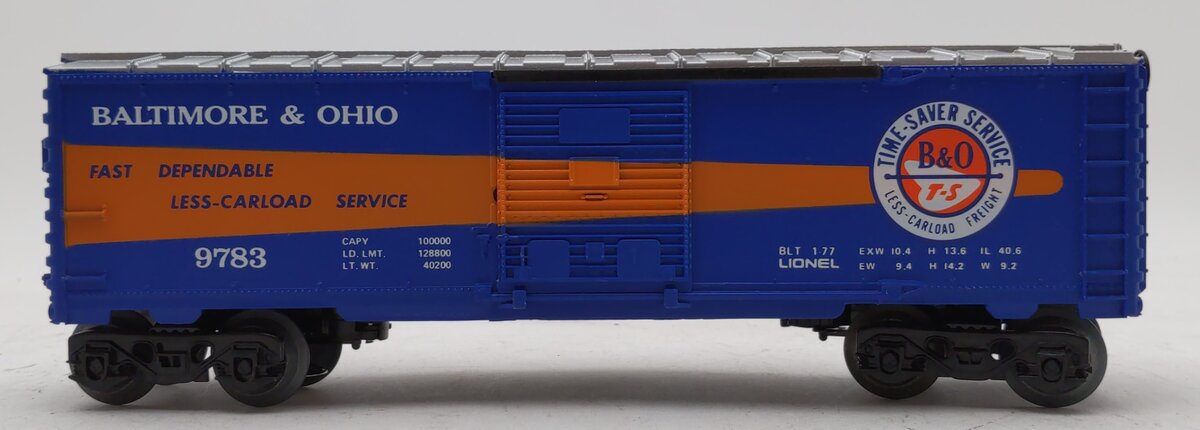 Lionel 6-9783 O Gauge Baltimore and Ohio Time Saver Boxcar LN/Box