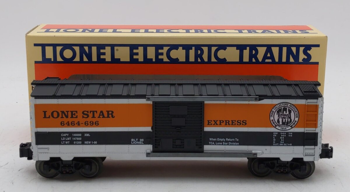 Lionel 6-52093 O Gauge TCA Lone Star Division Express Boxcar #6464-696 LN/Box