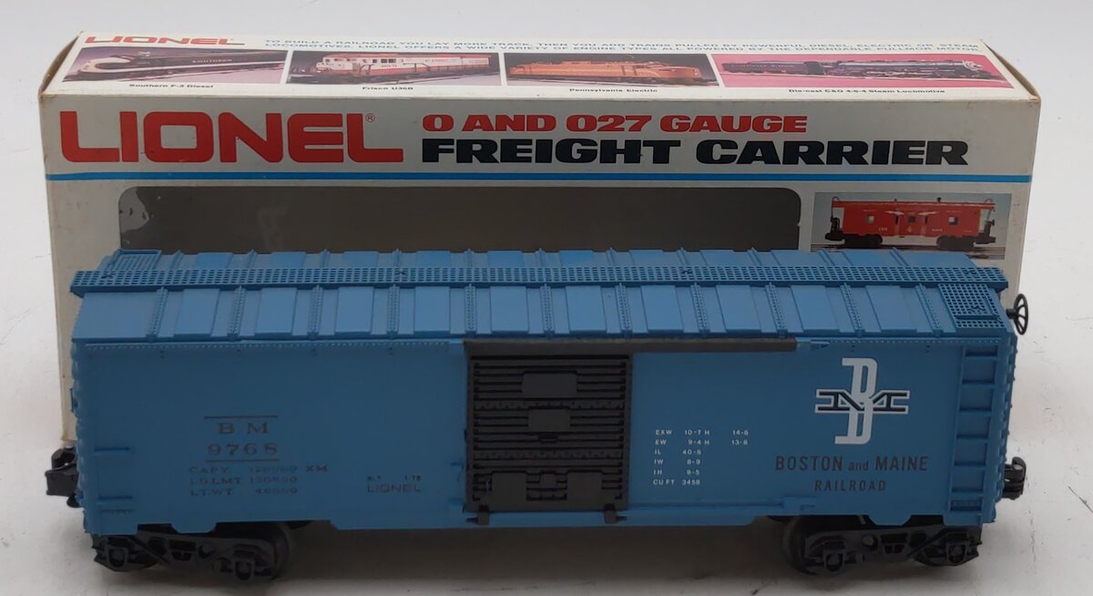 Lionel 6-9768 O Gauge Boston & Maine Boxcar