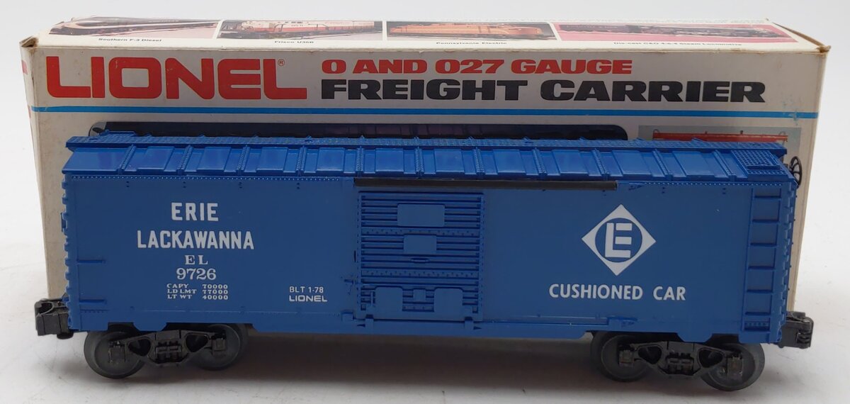 Lionel 6-9726 O Gauge Erie Lackawanna Box Car LN/Box