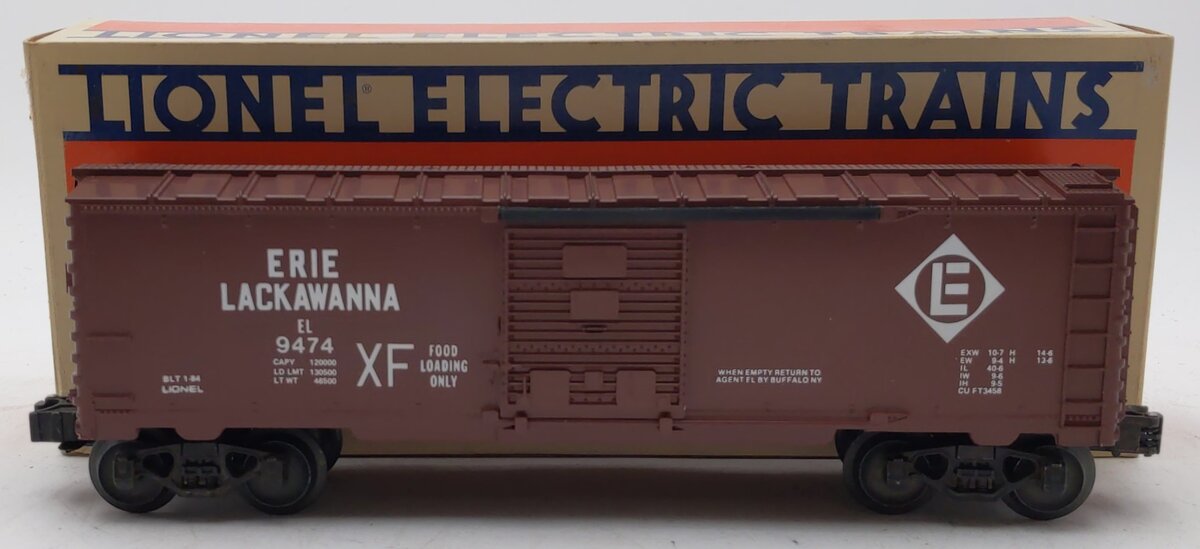Lionel 6-9474 O Gauge Erie Lackawanna Boxcar EX/Box