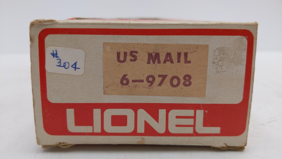 Lionel 6-9708 O Gauge United States Mail Boxcar VG/Box
