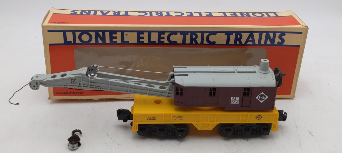 Lionel 6-6524 O Gauge Erie Lackawanna 6 Wheel Crane Car LN/Box