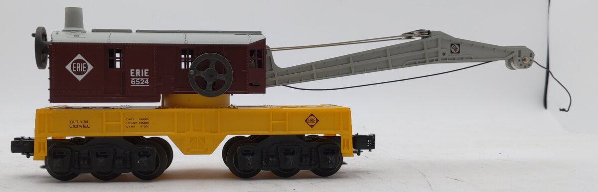 Lionel 6-6524 O Gauge Erie Lackawanna 6 Wheel Crane Car LN/Box