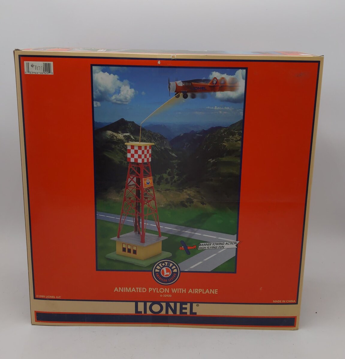 Lionel 6-32920 O Gauge Animated Pylon With Airplane L-99 LN/Box