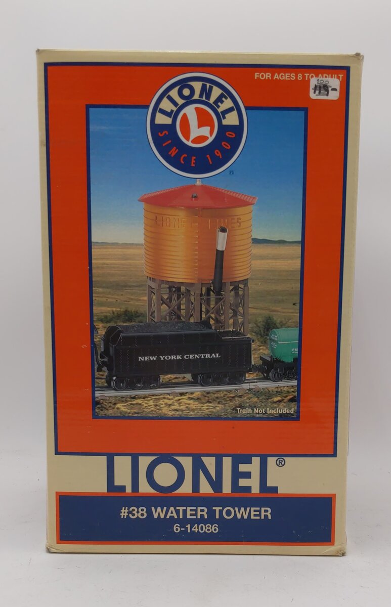 Lionel 6-14086 O Operating Pumping Water Tower #38 LN/Box