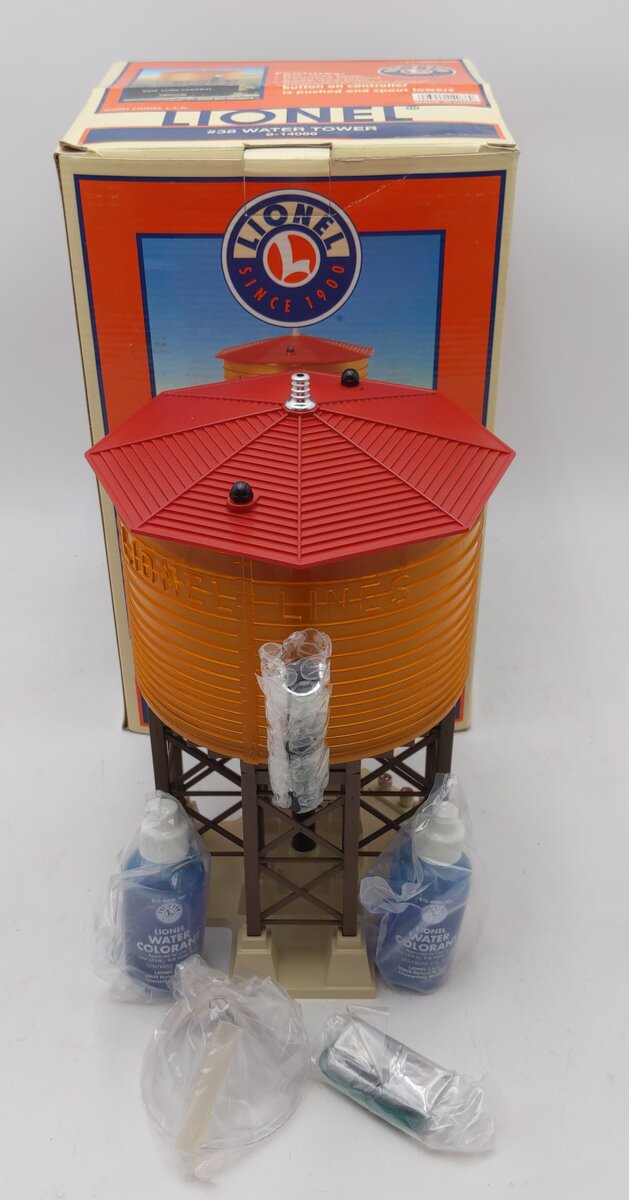 Lionel 6-14086 O Operating Pumping Water Tower #38 LN/Box