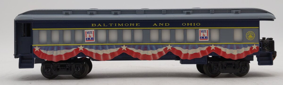 Lionel 6-9529 O Baltimore & Ohio Eisenhower Campaign Observation Car LN/Box