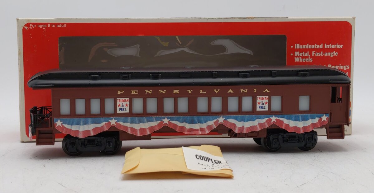Lionel 6-9528 O Gauge Pennsylvania President Truman Campaign Car LN/Box