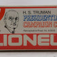 Lionel 6-9528 O Gauge Pennsylvania President Truman Campaign Car LN/Box