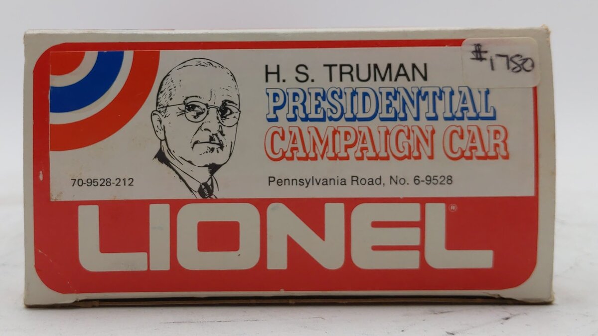 Lionel 6-9528 O Gauge Pennsylvania President Truman Campaign Car LN/Box