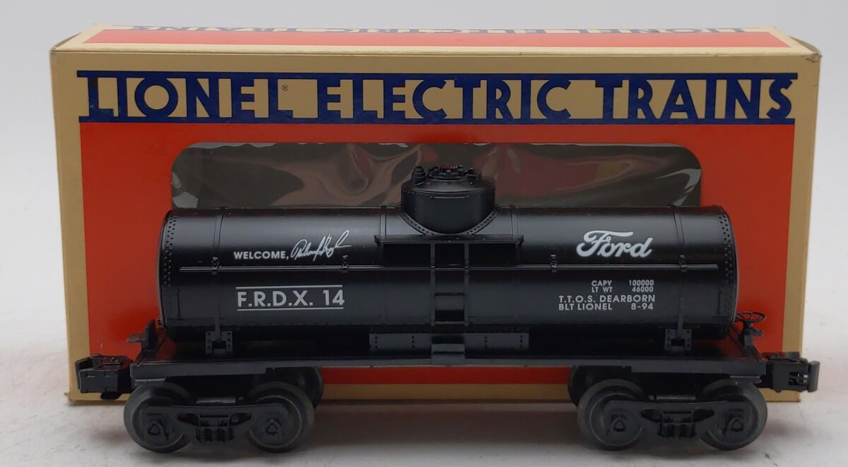 Lionel 6-52032 TTOS 1994 O Gauge Ford Tank Car #14 LN/Box