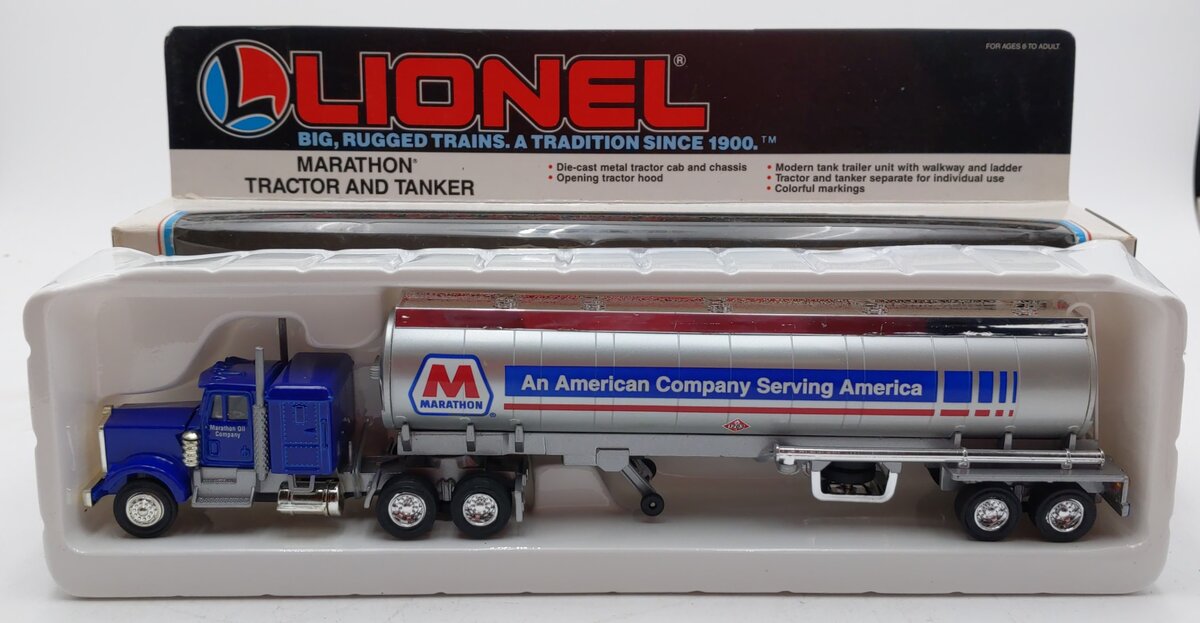 Lionel 6-12869 O Gauge Marathon Tractor & Tanker Truck LN/Box