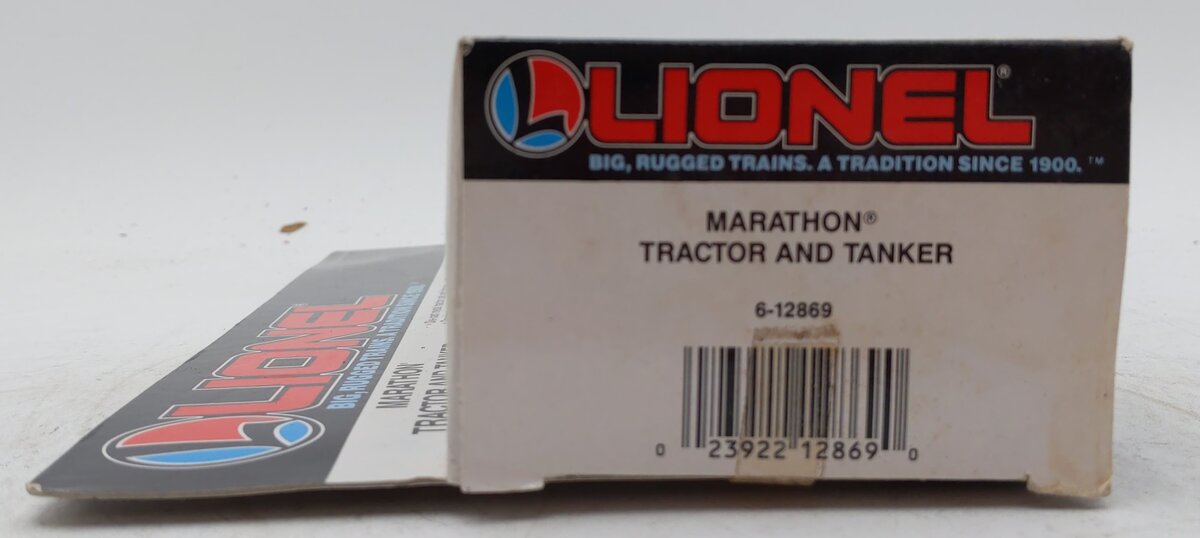 Lionel 6-12869 O Gauge Marathon Tractor & Tanker Truck LN/Box