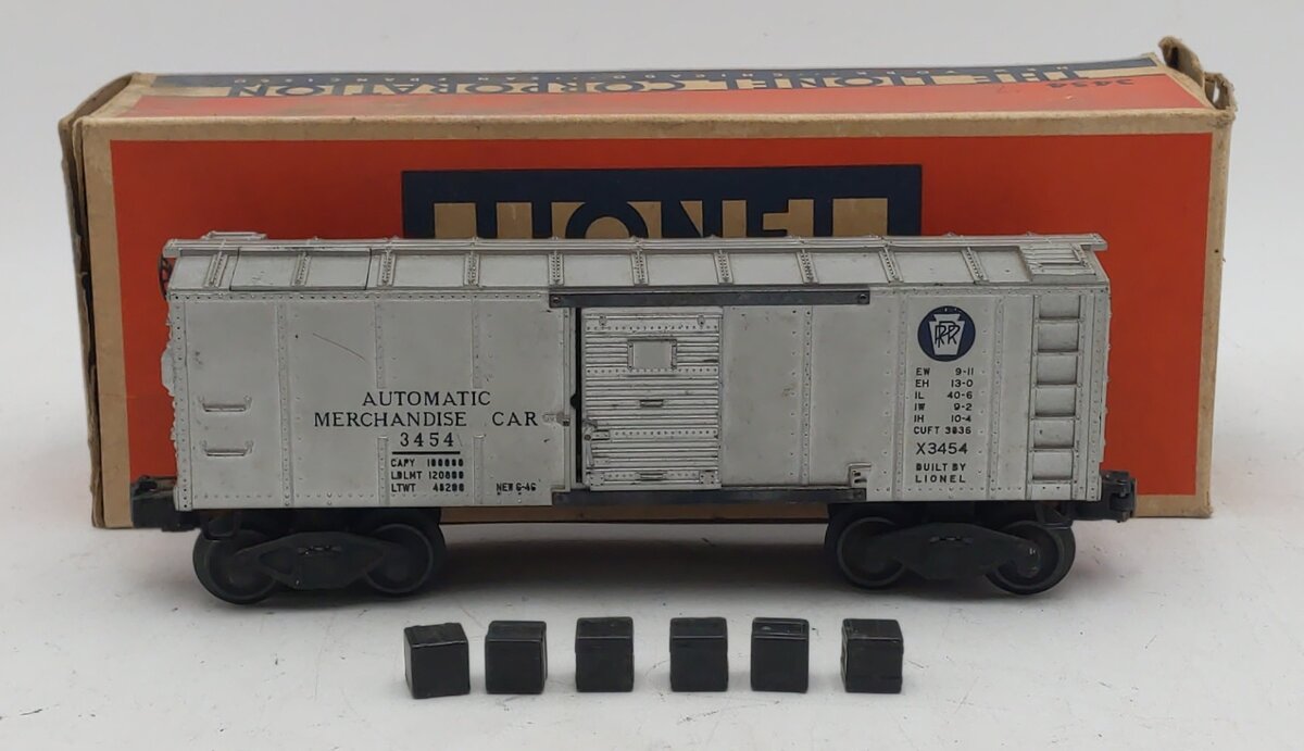 Lionel 3454 Vintage O Pennsylvania Operating Merchandise Car VG/Box