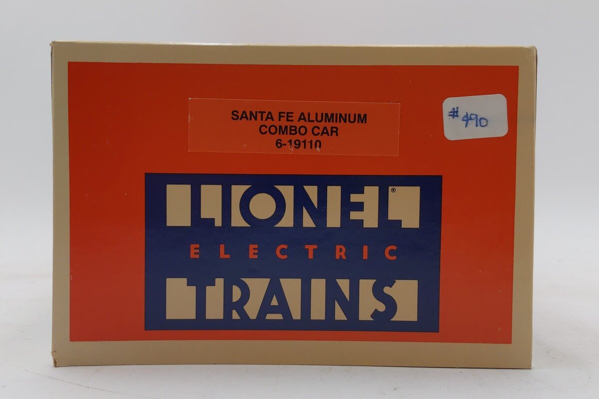 Lionel 6-19110 O Gauge Santa Fe Aluminum Combine Car #3500 LN/Box