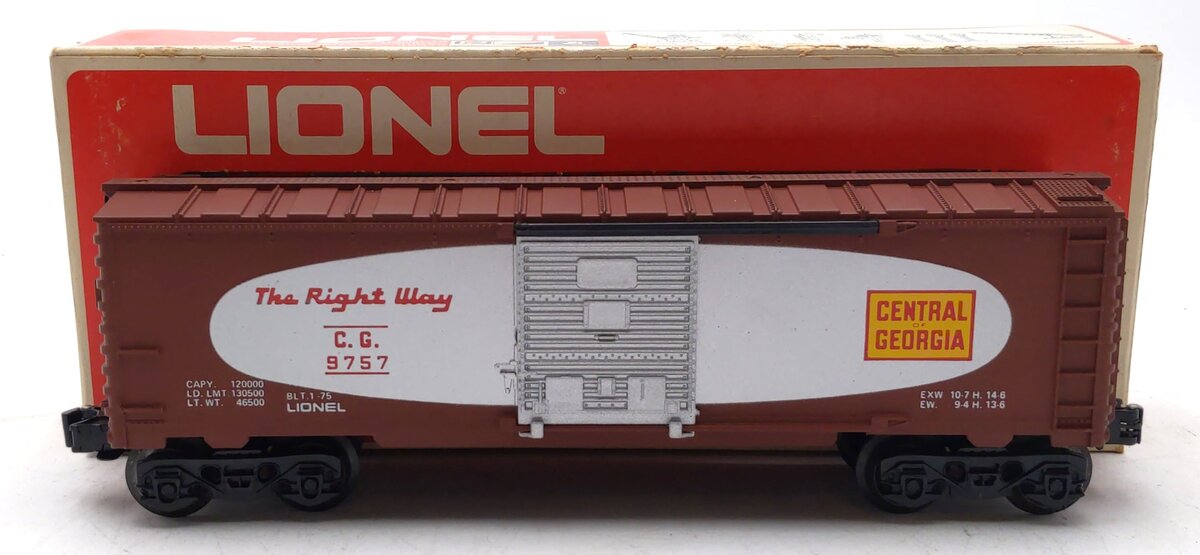 Lionel 6-9757 O Gauge Central of Georgia Boxcar LN/Box