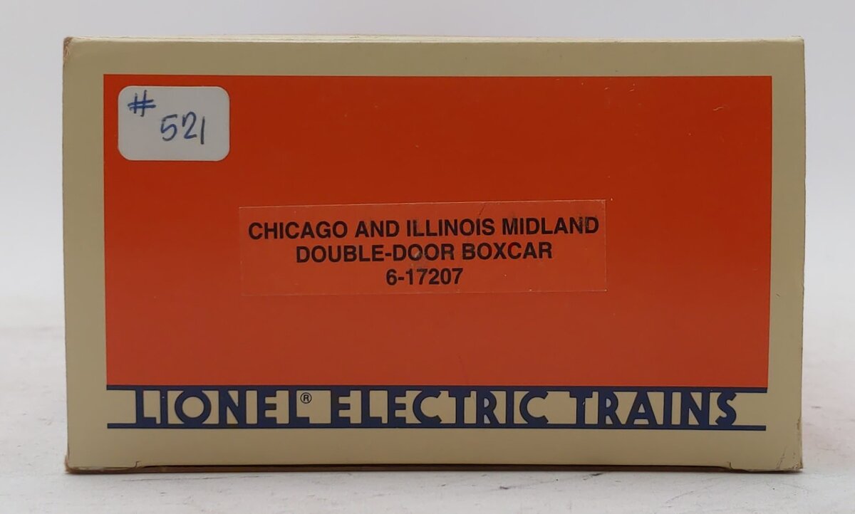 Lionel 6-17207 O Gauge Chicago & Illinois Midland Double Door Boxcar #17207 LN/Box