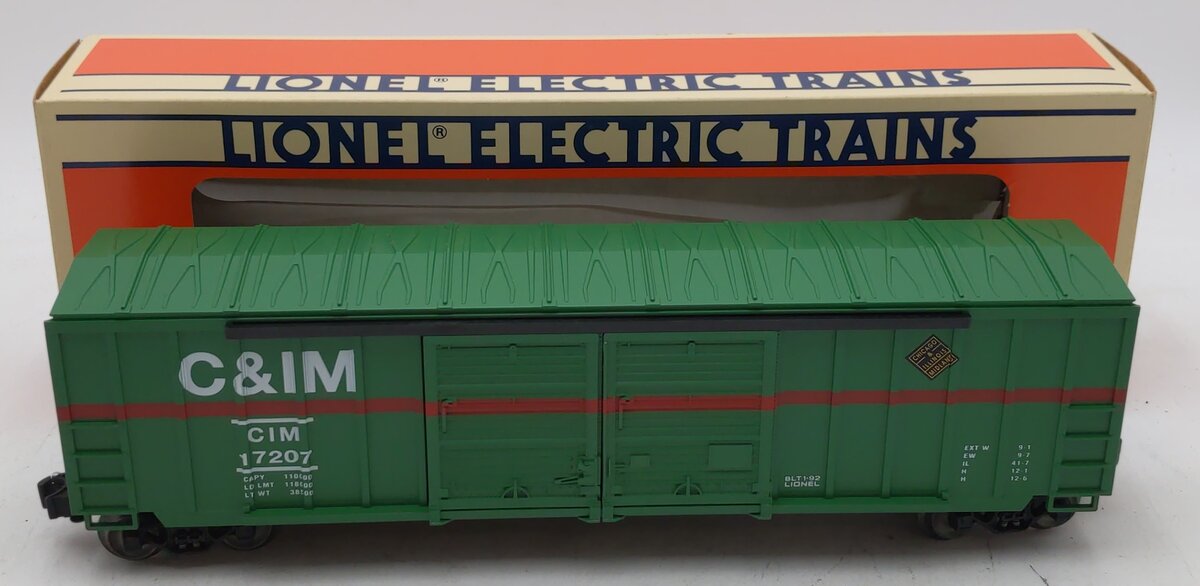 Lionel 6-17207 O Gauge Chicago & Illinois Midland Double Door Boxcar #17207 LN/Box