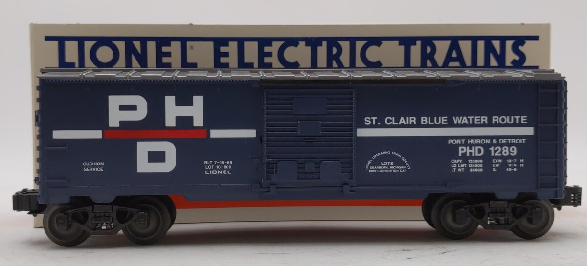Lionel 6-17875 O Gauge LOTS-1989 Port Huron & Detroit Boxcar LN/Box