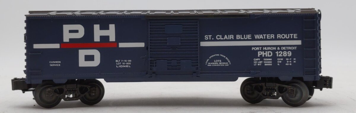 Lionel 6-17875 O Gauge LOTS-1989 Port Huron & Detroit Boxcar LN/Box
