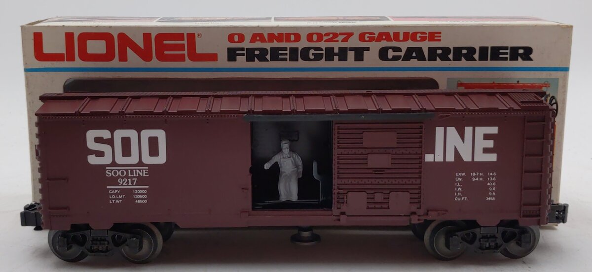 Lionel 6-9217 O Gauge SOO Line Operating Boxcar LN/Box