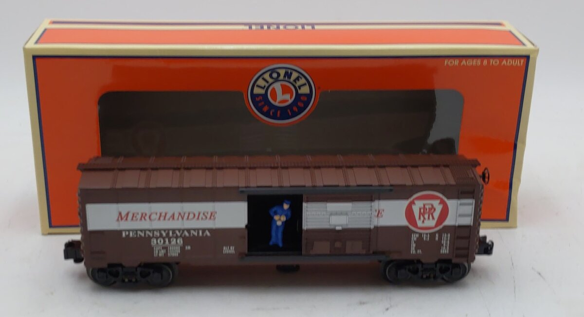 Lionel 6-52281 O Gauge LOTS 2003 PRR Merchandise Service Operating Boxcar #30126 NIB