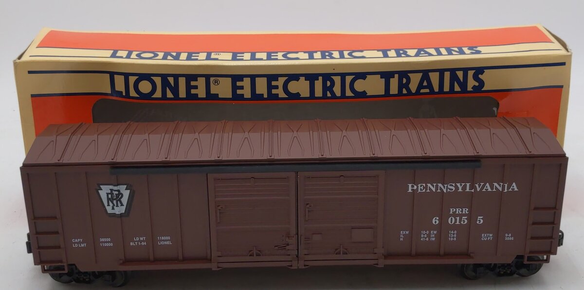 Lionel 6-17216 O Gauge Pennsylvania Railroad Double Door Boxcar #60155 LN/Box