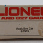 Lionel 6-7903 O Gauge The Rock Small Boxcar LN/Box