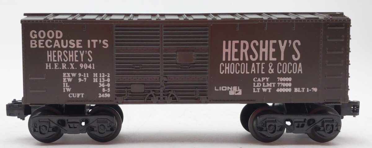 Lionel 6-9041 O Gauge Hershey's Chocolate Boxcar #9041 NIB
