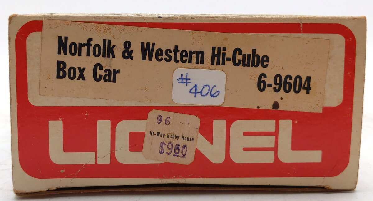 Lionel 6-9604 O Gauge Norfolk & Western Hi-Cube Boxcar