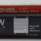 Lionel 6-9604 O Gauge Norfolk & Western Hi-Cube Boxcar LN/Box