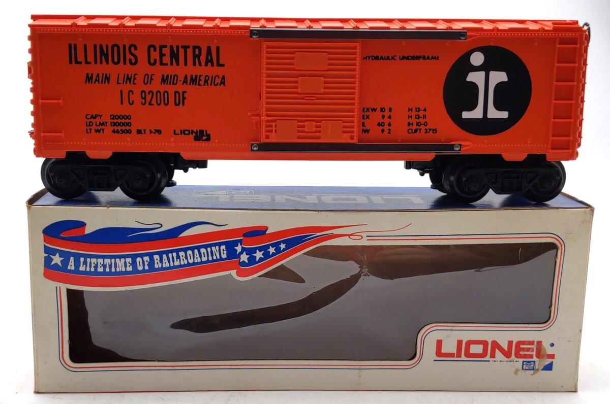 Lionel 6-9200 O Gauge Illinois Central Boxcar #9200 VG/Box