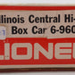Lionel 6-9601 O Gauge Illinois Central Hi Cube Boxcar NIB