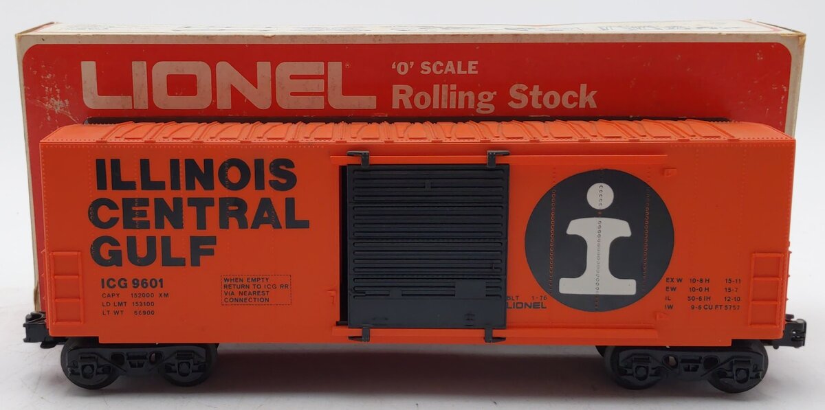 Lionel 6-9601 O Gauge Illinois Central Hi Cube Boxcar NIB
