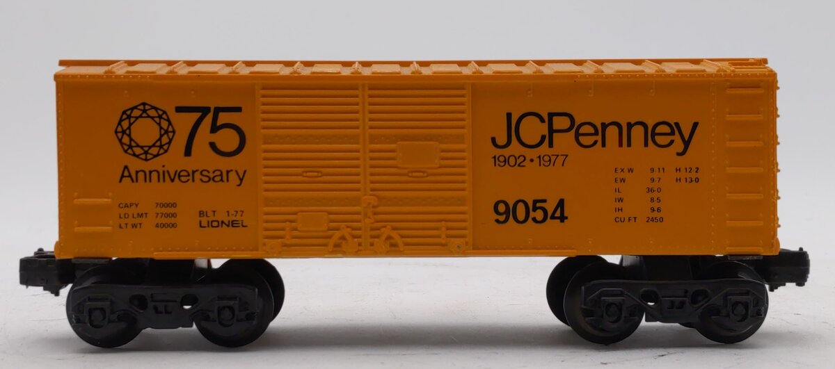 Lionel 6-9054 O Gauge JC Penney 75th Anniversary Boxcar LN