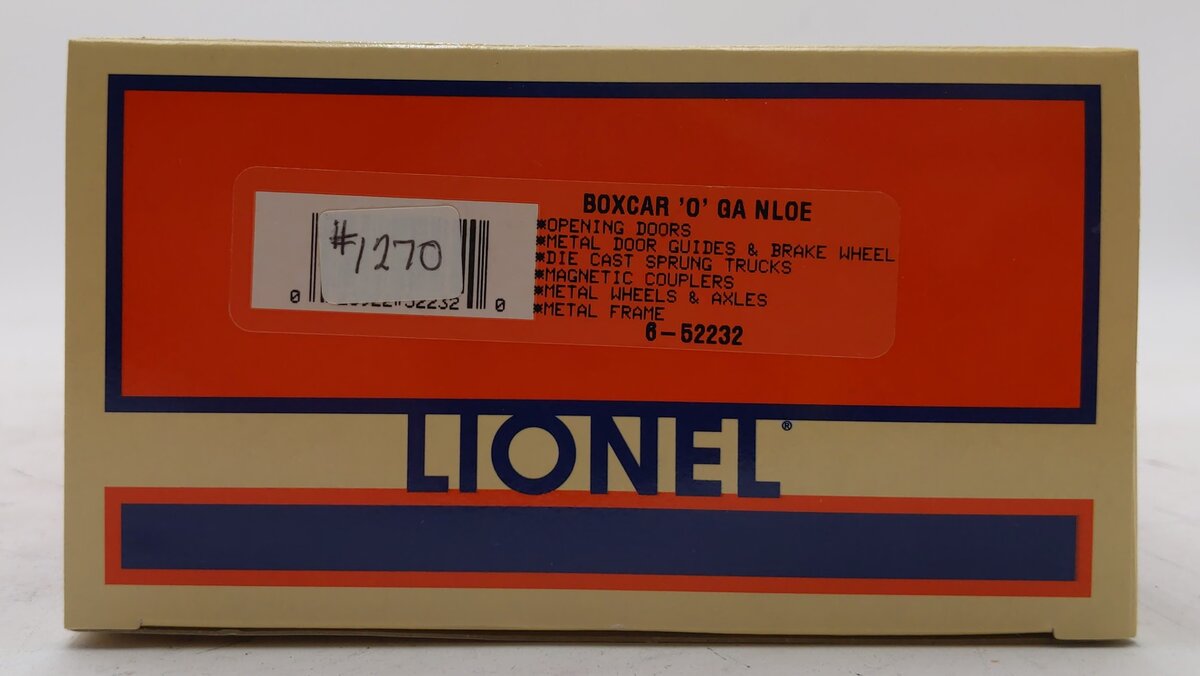Lionel 6-52232 O Gauge NLOE-2001 Central Rrailroad of Long Island Boxcar #8301 LN/Box
