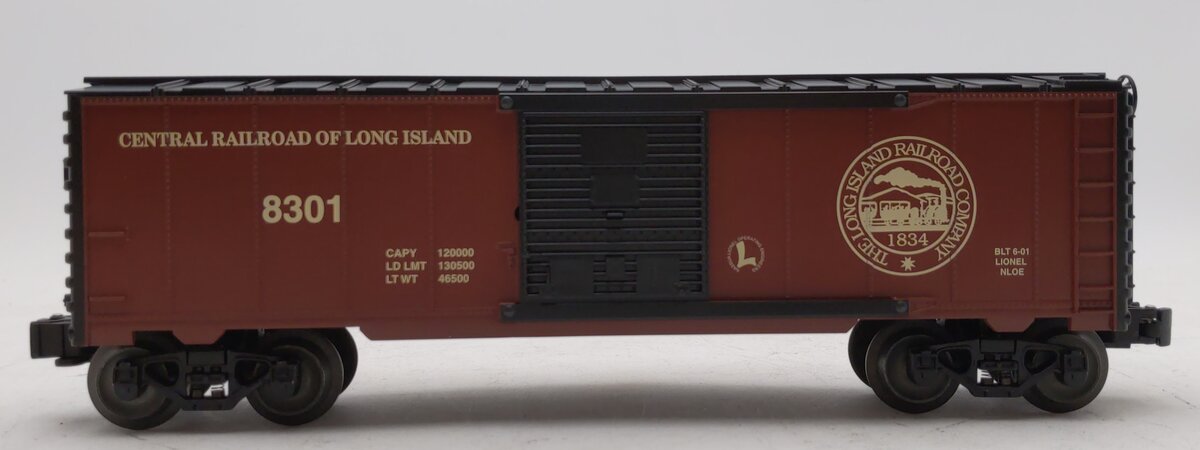 Lionel 6-52232 O Gauge NLOE-2001 Central Rrailroad of Long Island Boxcar #8301 LN/Box