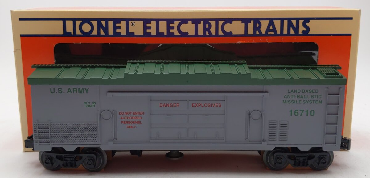 Lionel 6-16710 O Gauge Operating U.S. Army Missile Car #16710 LN/Box