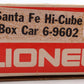 Lionel 6-9602 O Gauge Santa Fe Hi-Cube Boxcar