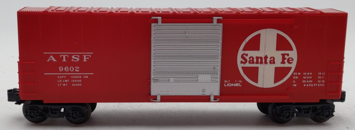 Lionel 6-9602 O Gauge Santa Fe Hi-Cube Boxcar