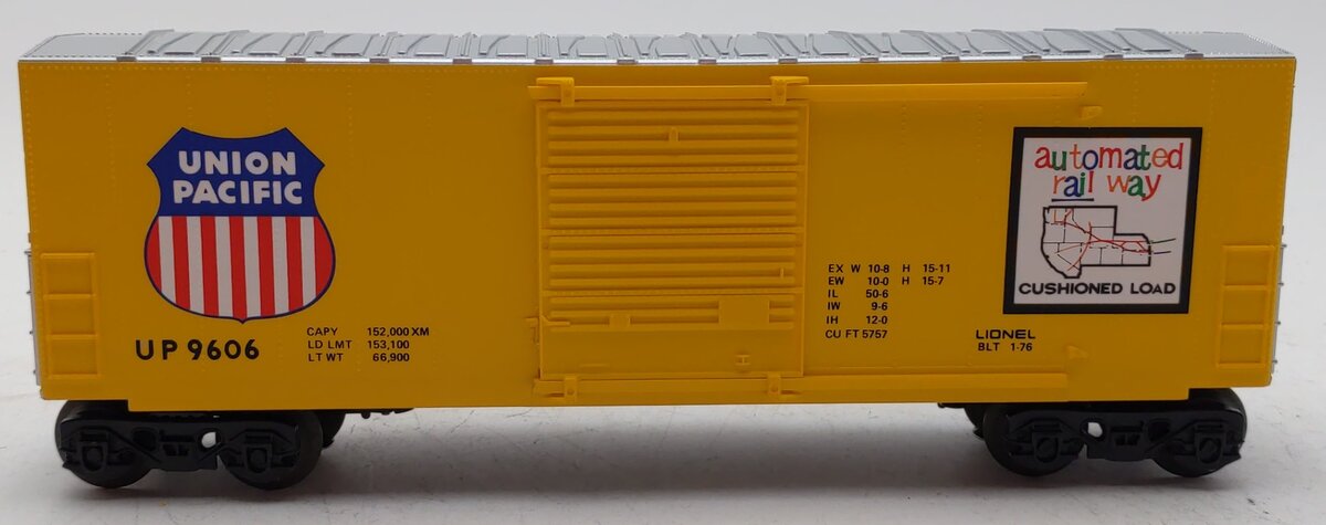 Lionel 6-9606 O Gauge Union Pacific Hi-Cube Boxcar LN/Box