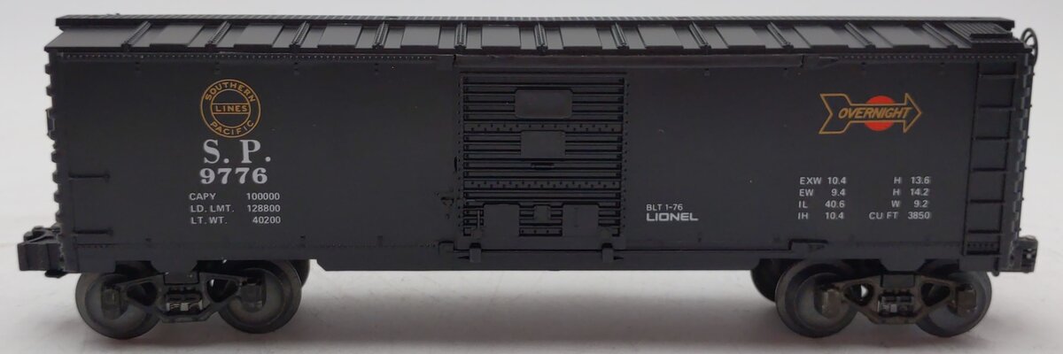 Lionel 6-9776 O Gauge Southern Pacific "Overnight" Boxcar LN/Box