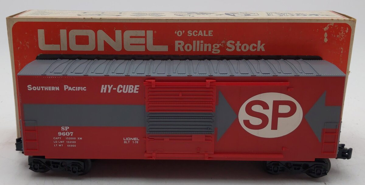 Lionel 6-9607 O Gauge Southern Pacific Hi-Cube Boxcar #9607 NIB