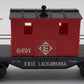 Lionel 6-6491 O Erie Lackawanna Transfer Caboose NIB