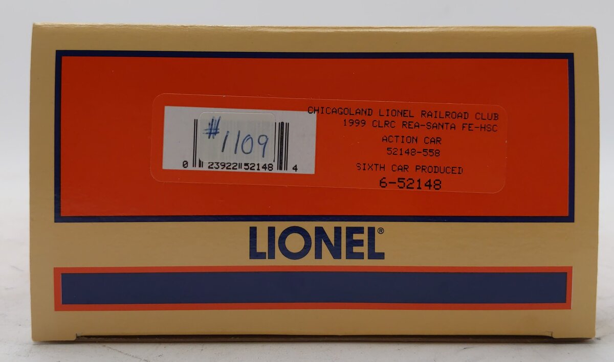 Lionel 6-52148 O Gauge CLRRC Santa Fe REA Operating Boxcar #52148-558 NIB