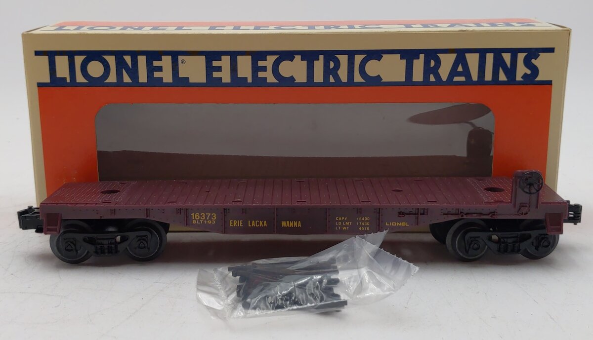 Lionel 6-16373 Erie Lackawanna Flatcar #16373 with Stakes NIB