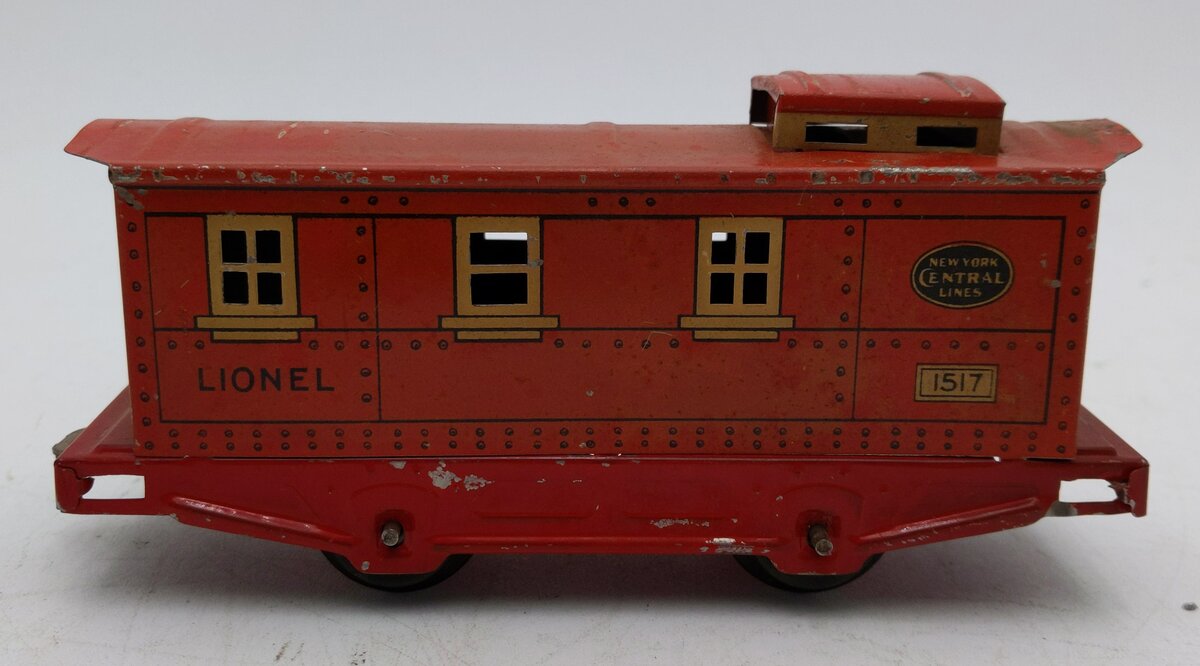 Lionel 1517 Vintage O New York Central Tinplate Caboose