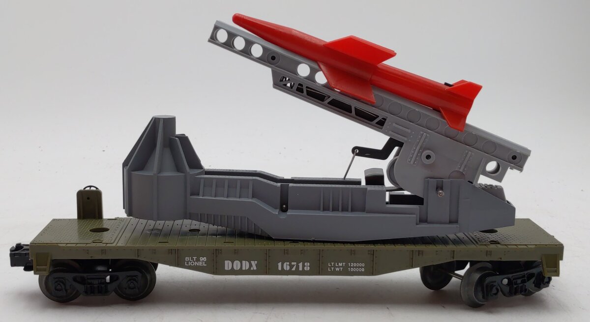 Lionel 6-16718 O Gauge U.S. Marine Corps Missile-Launching Car EX/Box