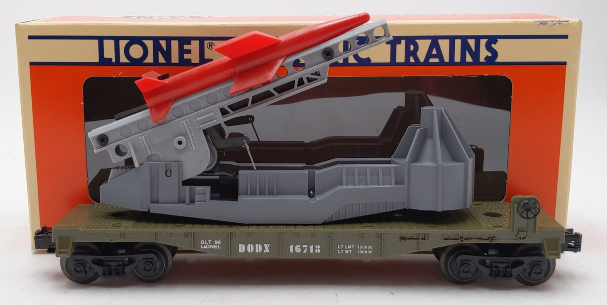 Lionel 6-16718 O Gauge U.S. Marine Corps Missile-Launching Car LN/Box